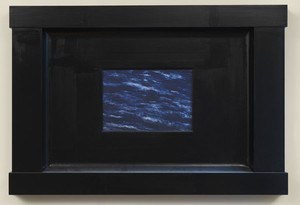 Neil Jenney, North America Aquatica, 2006–07. Oil on wood in artist's frame, 31 ½ × 46 ¾ × 3 ¼ inches (80 × 118.7 × 8.3 cm)