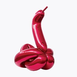 Jeff Koonx, Balloon Swan (Red), 2004–11. Mirror-polished stainless steel with transparent color coating, 138 × 119 × 94 inches (350.5 × 302.3 × 238.8 cm), 1 of 5 unique versions © Jeff Koons
