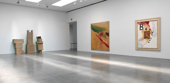 Installation view Artwork, left to right: © The Robert Rauschenberg Foundation 2014/Licensed by VAGA, New York, © 2014 Julian Schnabel/Artists Rights Society (ARS), New York. Photo: Rob McKeever