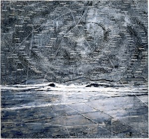 Anselm Kiefer, Wasserman, 2001. Oil, emulsion, and acrylic on lead and canvas, 183 × 196 ¾ inches (464.8 × 499.7 cm) © Anselm Kiefer