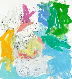 Georg Baselitz, ll wam ruch nichtet mehr (Ill bar fe well), 2013. Oil on canvas, 118 ⅛ × 108 ¼ inches (300 × 275 cm) © Georg Baselitz