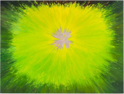 Dan Colen, O Fortuna, 2013 Oil on canvas, 89 ½ × 119 inches (227.3 × 302.3 cm)