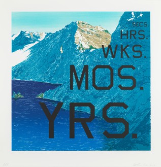 Ed Ruscha, Periods, 2013 Lithograph, 28 ¾ × 28 inches (73 × 71.1 cm), edition of 60© Ed Ruscha