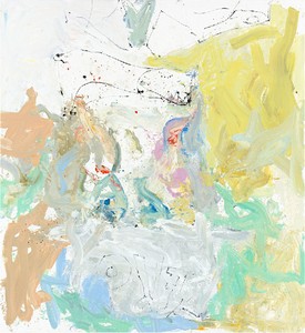 Georg Baselitz, mehr ich tut ach mer willn (Barle flel wil), 2013. Oil on canvas, 118 ⅛ × 108 ¼ inches (300 × 275 cm) © Georg Baselitz. Photo: Jochen Littkemann