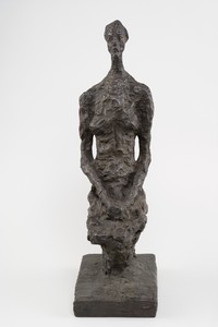 Alberto Giacometti, Annette assise (petite), 1956 (cast 1981). Bronze, 20 ¼ × 6 ⅛ × 9 ⅜ inches (51.3 × 15.6 × 23.7 cm), AP II/II, Susse © 2014 Alberto Giacometti Estate/Licensed by VAGA and ARS, New York