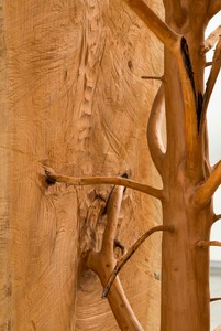 Giuseppe Penone, Albero porta—cedro / Door Tree—Cedar, 2012 (detail). Cedar wood, 125 × 40 × 40 inches (317.5 × 101.6 × 101.6 cm) © Giuseppe Penone, photo by Josh White
