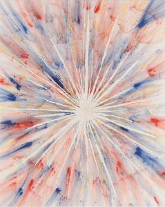 Harmony Korine, Starburst, 2013. Ink on canvas, 114 × 91 inches (289.6 × 231.1 cm) Photo by Rob McKeever