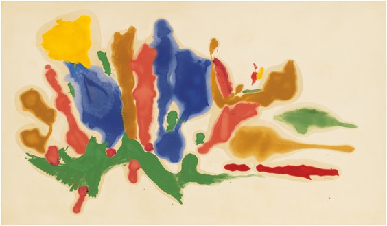 Helen Frankenthaler, Cool Summer, 1962 Oil on canvas, 69 ¾ × 120 inches (177.2 × 304.8 cm)© 2014 Helen Frankenthaler Foundation, Inc./Artists Rights Society (ARS), New York. Photo: Rob McKeever