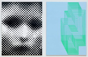 Richard Phillips, The Problem with Knowledge, 2014. Oil and wax on linen, in 2 parts, each: 40 × 30 inches (101.6 × 76.2 cm) © Richard Phillips. Photo: Rob McKeever