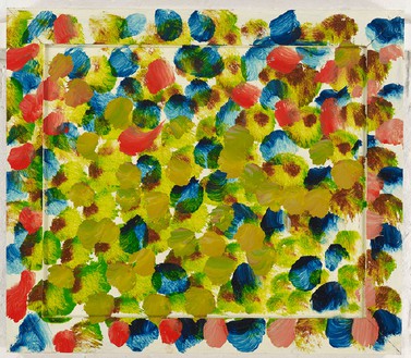 Howard Hodgkin, Out of the Window, Bombay, 2012–14 Oil on wood, 22 ⅝ × 26 inches (57.5 × 66 cm)© Howard Hodgkin Estate