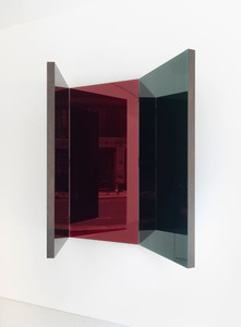 Jean Nouvel, Miroir C, 2014 (view 1). Walnut and colored mirrors, Dimensions variable, edition of 6 Photo by Mike Bruce