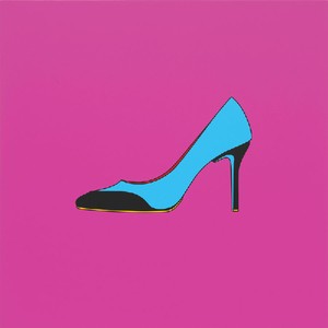 Michael Craig-Martin, Untitled (high heel), 2014. Acrylic on aluminum, 48 × 48 inches (122 × 122 cm) Photo by Mike Bruce