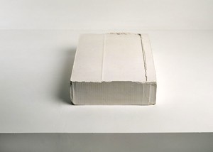 Rachel Whiteread, FOLDED, 2004. Plaster, 4 × 11 ½ × 15 ¼ inches (10.3 × 29 × 39 cm)