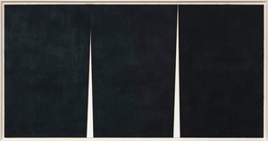 Richard Serra, Double Rift #2, 2011. Paintstick on handmade paper, framed: 105 ⅛ × 199 ⅛ × 3 ¾ inches (267 × 505.8 × 9.5 cm) © Richard Serra/Artists Rights Society (ARS), New York. Photo: Rob McKeever