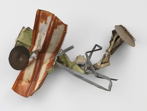 Robert Rauschenberg, Sousa Park Summer Glut, 1987. Assembled metal parts, 65 × 76 × 19 inches (165.1 × 193 × 48.3 cm) © The Robert Rauschenberg Foundation 2014/Licensed by VAGA, New York, photo by Rob McKeever