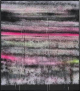 Sterling Ruby, SP295, 2014. Spray paint on synthetic canvas, 96 × 84 inches (243.8 × 213.4 cm) Photo by Robert Wedemeyer