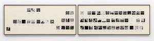 Taryn Simon, Italy, 2014. Diptych: Archival inkjet prints in 2 boxed mats and aluminum frames, Each: 39 ⅞ × 94 ⅞ inches (101.3 × 241 cm) © 2014 Taryn Simon