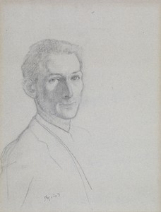Balthus, Autoportrait, 1943. Pencil and charcoal, 24 13/16 × 18 inches (63 × 45.7 cm)