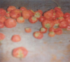 Cy Twombly, Strawberries (Gaeta), 2008. Color dry-print, 10 ¼ × 9 ⅞ inches (26 × 25.1 cm), edition of 6 © Nicola Del Roscio Foundation