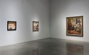 Installation view. Artwork, left to right: © The Lucian Freud Archive/Bridgeman Images; © 2014 Succession H. Matisse, Paris/Artists Rights Society (ARS), New York; © 2015 Banco de México Diego Rivera Frida Kahlo Museums Trust, Mexico, D.F. / Artists Rights Society (ARS), New York. Photo: Rob McKeever