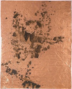 Andy Warhol, Oxidation, 1978. Urine on copper foil, 50 ⅛ × 39 ¼ inches (127.3 × 99.7 cm) © 2015 The Andy Warhol Foundation for the Visual Arts, Inc.