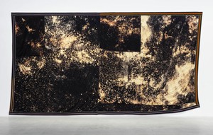 Sterling Ruby, DEEP FLAG (5532), 2015. Bleached fleece and elastic, 174 ½ × 316 inches (443.2 × 802.6 cm) © Sterling Ruby, photo by Thomas Lannes