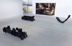 Installation view at Gagosian Gallery Le Bourget, Paris. Artwork © Sterling Ruby, photo by Thomas Lannes