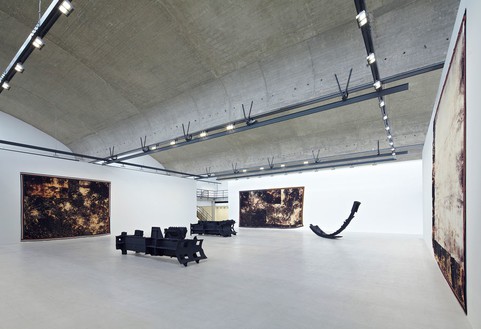 Installation view at Gagosian Gallery Le Bourget, Paris Artwork © Sterling Ruby, photo by Thomas Lannes