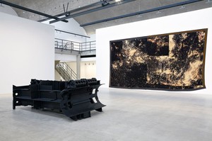 Installation view at Gagosian Gallery Le Bourget, Paris. Artwork © Sterling Ruby, photo by Thomas Lannes