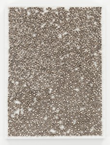 Dan Colen, The Clever Fox, 2014. Studs on canvas, 30 × 22 ½ inches (76.2 × 57.2 cm)