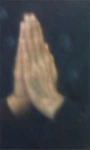 Y. Z. Kami, Daya's Hands, 2014. Oil on linen, 90 × 54 inches (228.6 × 137.2 cm) Photo by Rob McKeever