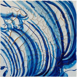 Adriana Varejão, Azulejão (Hand and Curves), 2016. Oil and plaster on canvas, 70 ⅞ × 70 ⅞ inches (180 × 180 cm) © Adriana Varejão, photo by Vicente de Mello