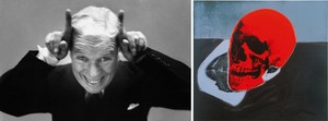 Left: Richard Avedon Charles Chaplin, Actor, New York, September 13, 1952, 1952–55. Gelatin silver print 41 × 66 inches (104.1 × 167.6 cm) © The Richard Avedon Foundation Right: Andy Warhol Skull, 1976 Acrylic and silkscreen ink on linen 72 × 80 1/8 inches (182.9 × 203.5 cm) The Andy Warhol Museum, Pittsburgh; Founding Collection, Contribution Dia Center for the Arts © 2015 The Andy Warhol Foundation for the Visual Arts, Inc. / Artists Rights Society (ARS), New York