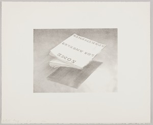 Ed Ruscha, Some Los Angeles Apartments, 1970. Lithograph on white Arches paper, 16 × 20 inches (40.6 × 50.8 cm), edition of 30 © Ed Ruscha