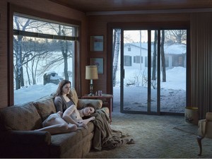Gregory Crewdson, Mother and Daughter, 2014. Digital pigment print, Image size: 37 ½ × 50 inches (95.3 × 127 cm), edition of 3 + 2 APs © Gregory Crewdson