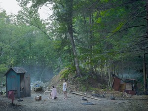 Gregory Crewdson, The Haircut, 2014. Digital pigment print, Image size: 37 ½ × 50 inches (95.3 × 127 cm), edition of 3 + 2 APs © Gregory Crewdson