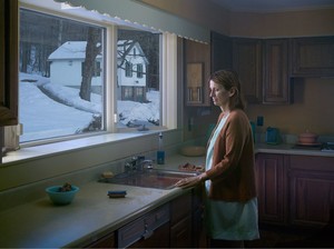 Gregory Crewdson, Woman at Sink, 2014. Digital pigment print, Image size: 37 ½ × 50 inches (95.3 × 127 cm), edition of 3 + 2 APs © Gregory Crewdson