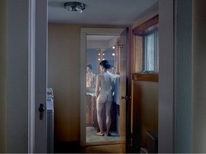 Gregory Crewdson, Woman in Bathroom, 2013. Digital pigment print, Image size: 37 ½ × 50 inches (95.3 × 127 cm), edition of 3 + 2 APs © Gregory Crewdson