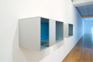 Installation view with Donald Judd, Untitled (88-28 A/B) (1984). Artwork © 2016 Judd Foundation/Artists Rights Society (ARS), New York