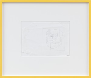 Joe Bradley, Untitled, 2016. Graphite on paper, 8 × 11 ½ inches (20.3 × 29.2 cm) © Joe Bradley, courtesy the artist and Gagosian. Photo: Robert McKeever