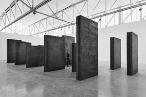 Installation view with Every Which Way (2015). © Richard Serra. Photo: Cristiano Mascaro