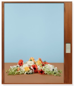 Taryn Simon, Agreement Establishing the International Islamic Trade Finance Corporation, Al-Bayan Palace, Kuwait City, Kuwait, May 30, 2006, from the series Paperwork and the Will of Capital, 2015. Archival inkjet print and text on archival herbarium paper in wood frame, 85 × 73 ¼ × 2 ¾ inches (215.9 × 186.1 × 7 cm), edition of 3 + 2 AP © Taryn Simon
