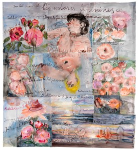 Anselm Kiefer, Les extases féminines (The Feminine Ecstasies), 2013. Watercolor on paper, 65 ¾ × 60 ⅝ inches (167 × 154 cm) © Anselm Kiefer. Photo: Georges Poncet