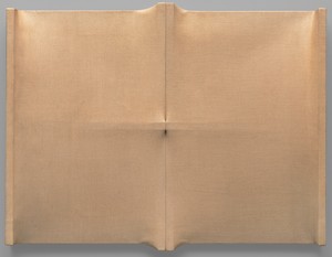 Enrico Castellani, Superficie, 1963. Stretched canvas, 25 × 31 ½ × 3 ½ inches (63.5 × 80 × 8.9 cm) Photo: Ben Blackwell