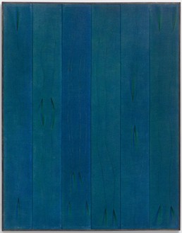 Tsuyoshi Maekawa, Untitled, 1975 Sewn burlap and acrylic paint, 65 × 51 ½ inches (165.1 × 130.8 cm)© Maekawa. Photo: Ben Blackwell