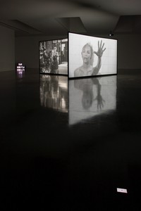 Installation view. Artwork © Studio lost but found/VG Bild-Kunst, Bonn 2017. Psycho, 1960, USA, directed and produced by Alfred Hitchcock, distributed by Paramount Pictures © Universal City Studios