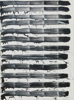 David Reed, #64, 1974 Oil on canvas, 76 × 56 inches (193 × 142 cm)Sammlung Goetz, Munich© 2017 David Reed/Artists Rights Society (ARS), New York. Photo: Rob McKeever