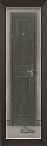 Paul Noble, Black Door, 2015. Pencil on paper, in artist's frame, 61 ¼ × 20 ⅛ × 4 ½ inches (155.6 × 51.1 × 11.3 cm) © Paul Noble. Photo: Mike Bruce