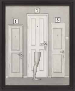 Paul Noble, 1,2,3, 2015. Pencil on paper, in artist's frame, 68 ⅛ × 55 ⅞ × 3 ¾ inches (173 × 142 × 9.5 cm) © Paul Noble. Photo: Mike Bruce
