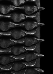 Peter Marino, Dragon Scale Commode, 2017 (detail). Blackened bronze, 33 ⅞ × 50 × 20 ½ inches (86 × 127 × 52 cm), edition of 8 + 4 AP © Peter Marino Architect. Photo: Manolo Yllera